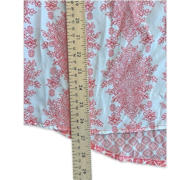 Pink & White Paisley Top - Size Large - Picture 4 of 6